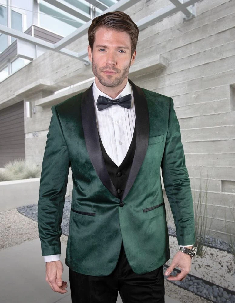 Statement Men's 2 Piece Suit - High Quality Velvet 5 Statement Men's 2 Piece Suit - High Quality Velvet - Image 3
