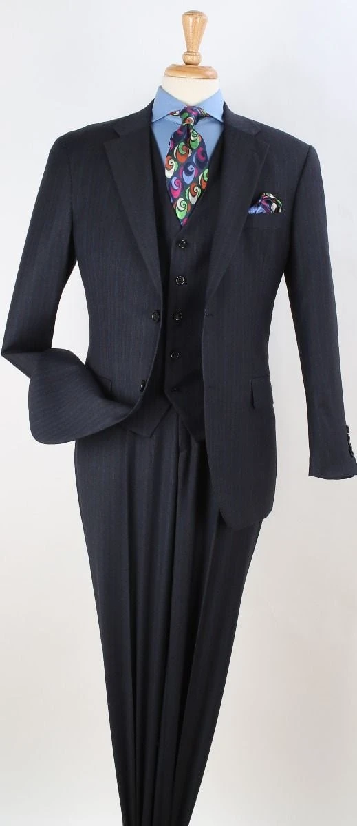 Apollo King Men's Outlet 100% Wool Suit - Classic Executive 5 Apollo King Men's Outlet 100% Wool Suit - Classic Executive - Image 4