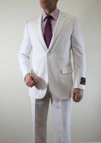 Tazio Men's 2 Piece Solid Discount Suit - 2 Button Jacket 4 Tazio Men's 2 Piece Solid Discount Suit - 2 Button Jacket - Image 2