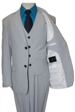 Tazio Boy's 3 Piece Houndstooth Suit - Elbow Patches
