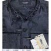 Statement Men's Long Sleeve Woven Shirt - Paisley Pattern -Stylish Men's Formal Wear ws 102 black