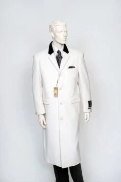 XXIOTTI Men's Cashmere Blend Full Length Top Coat