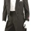 Vittorio St. Angelo Men's 2 Piece Tuxedo With Tails - Classic Fit 1 Vittorio St. Angelo Men's 2 Piece Tuxedo With Tails - Classic Fit -Stylish Men's Formal Wear y613w black