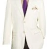 Vinci Men's Single Breasted Poplin Blazer - 2 Button 1 Vinci Men's Single Breasted Poplin Blazer - 2 Button -Stylish Men's Formal Wear z 2pp ivory 2