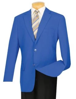Vinci Men's Single Breasted Poplin Blazer - 2 Button Jacket 16 Vinci Men's Single Breasted Poplin Blazer - 2 Button Jacket -Stylish Men's Formal Wear z 2pp royal 1024x