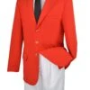 Vinci Men's Single Breasted Poplin Blazer - 3 Button Jacket -Stylish Men's Formal Wear z 3pp red 2