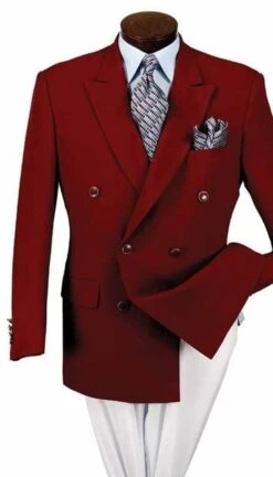 Vittorio St. Angelo Men's Double Breasted Blazer - Brass Buttons 14 Vittorio St. Angelo Men's Double Breasted Blazer - Brass Buttons -Stylish Men's Formal Wear z762ta 1 3 1