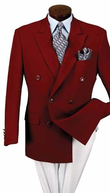 Vittorio St. Angelo Men's Double Breasted Blazer - Brass Buttons 3 Vittorio St. Angelo Men's Double Breasted Blazer - Brass Buttons