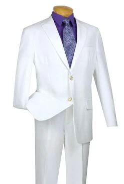 Vinci Men's Single Breasted Poplin Blazer - 2 Button Jacket