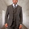 Statement Men's 100% Wool 3 Piece Suit - Layered Textures